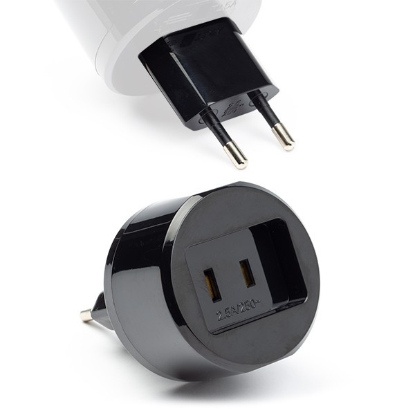 Reisstekker Japan naar Europa (Tweepolig, Type A → C)